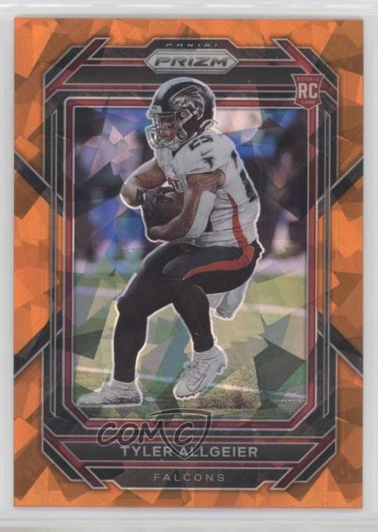 2022 Panini Prizm Rookies Orange Ice Prizm Tyler Allgeier #344 Rookie RC 1c3k