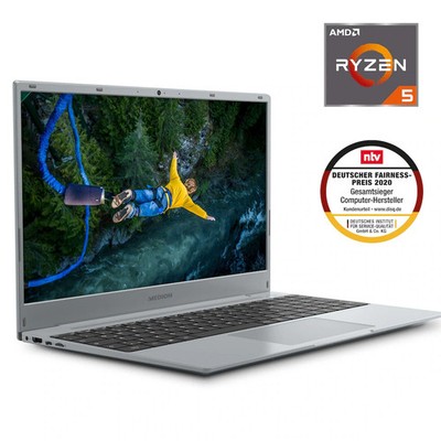 Akoya E15301 MD 61975 AMD Ryzen 5, 8 GB DDR4, 512 GB SSD, Vega-Grafik, 