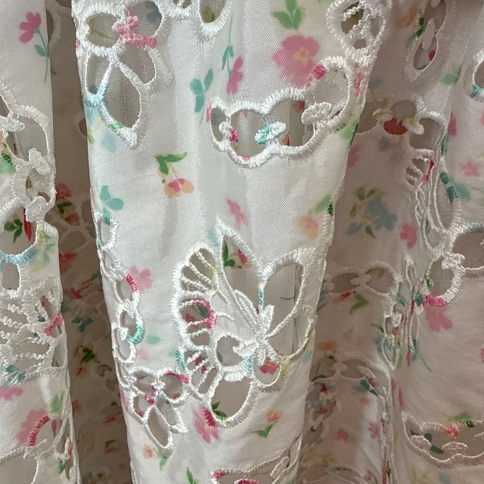 UNDERCOVER FOR LOVE & LEMONS for Victoria Secret Mini Abito Magnolia Bianco Floreale Grande Nuovo con etichette