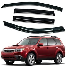 Tape-on Window Visors Sun Rain Guards Vent Shade For 2009-2013 Subaru Forester