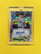 2021 Bowman Chrome – Prospect Autographs Ji-Hwan Bae #CPA-JB Atomic Ref /100