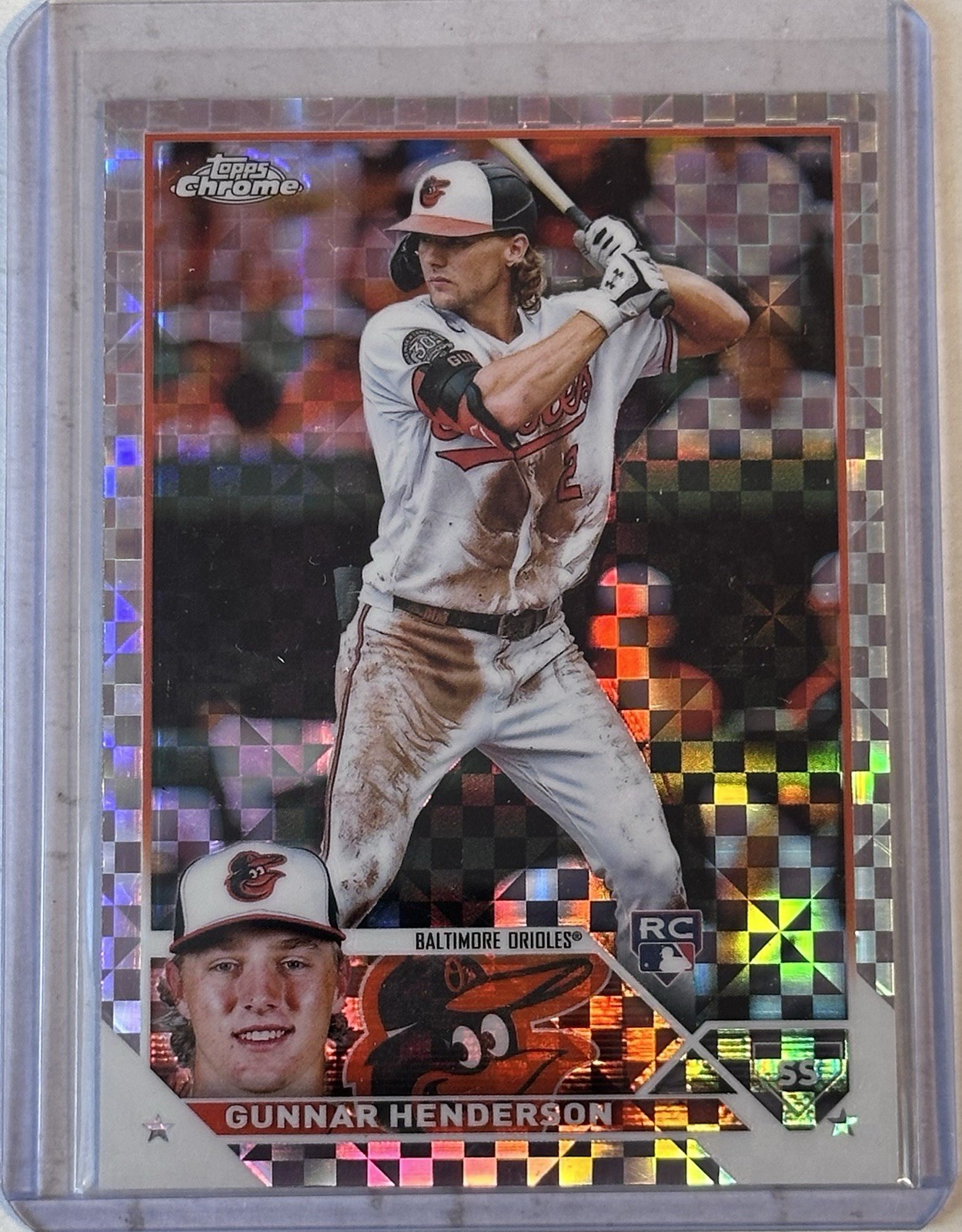 Gunnar Henderson 2023 Topps Chrome Xfractor Rookie #2 RC Baltimore Orioles