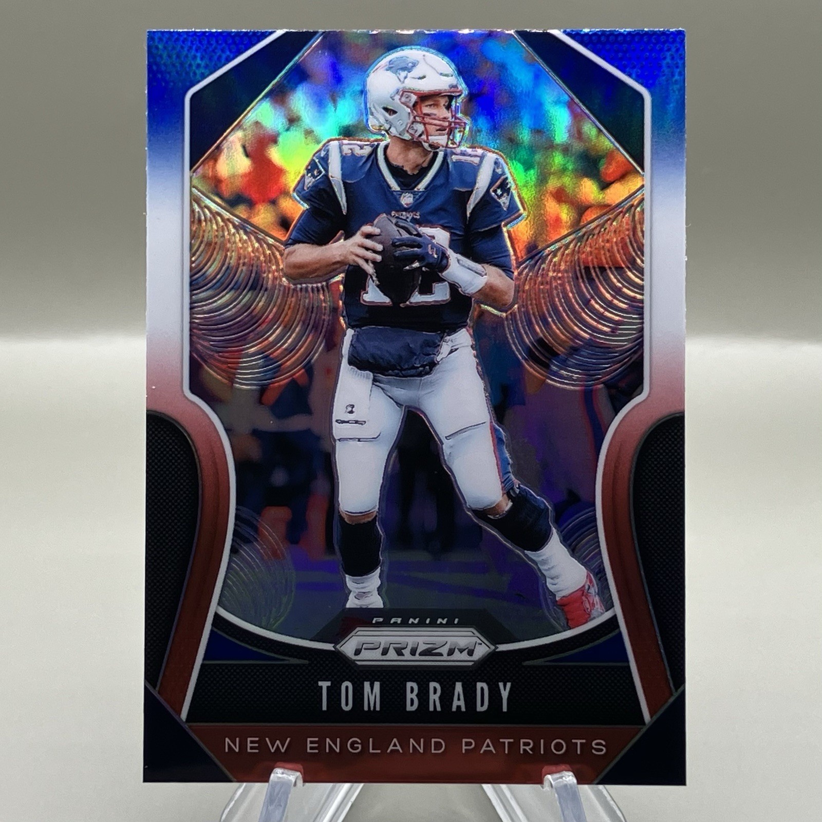 2019 Tom Brady Panini Prizm #18 Red White & Blue Prizm