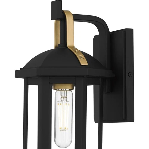 Quoizel CFD8406 Crestfield 15" Tall Outdoor Wall Sconce - Black - Picture 4 of 7