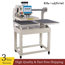 KILO 16x24 Pneumatic Up-sliding Dual Platen Heat Press Machine Double Station