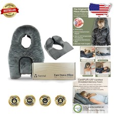 Face Down Pillow: Vitrectomy Eye Surgery BBL Prone Support, 3-Vent Shredded M...