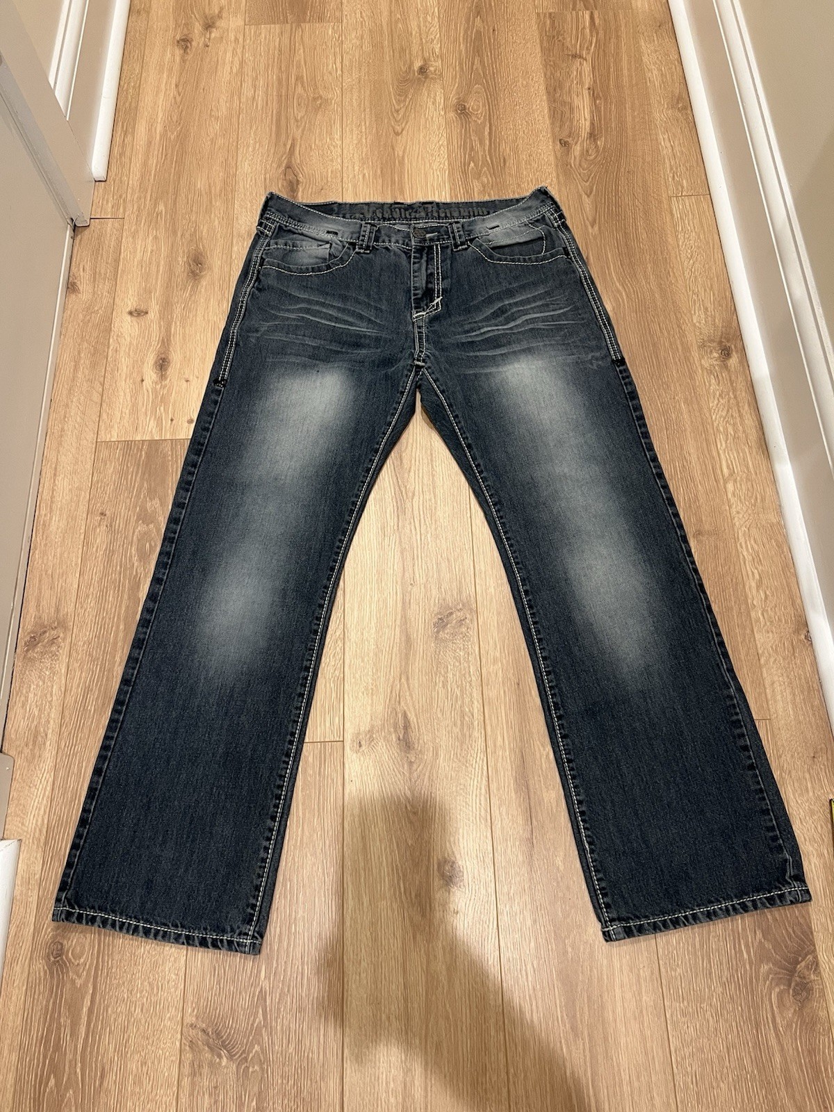 VTG Archaic Premium Jeans Men 34x32 Y2K Distressed Denim Affliction *READ*