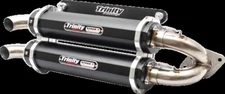 TR-4118S-BK TRINITY RACING Stage 5 Slip On Mufflers 15-21 RZR XP 1000 4x4