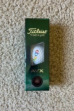 BRAND NEW Titleist AVX Golf Balls 3-Pack White with eBay Logo