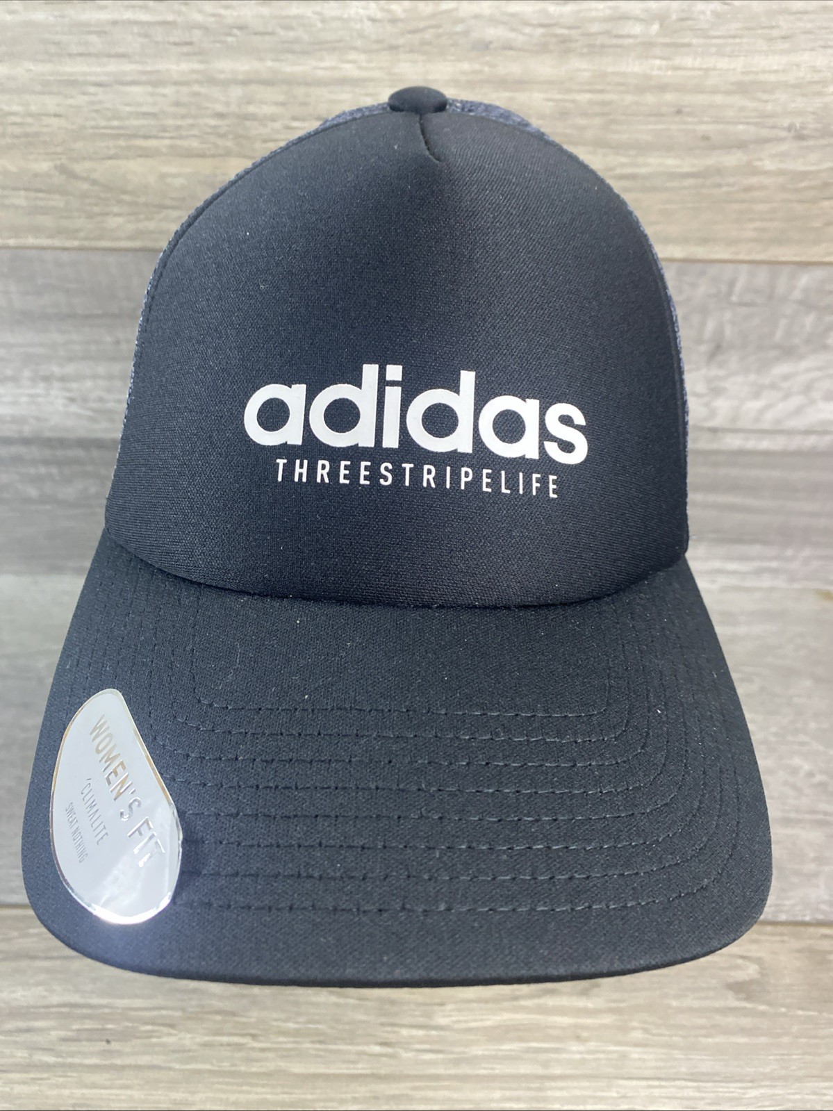 Three Stripe Life Black Snapback Adjustable