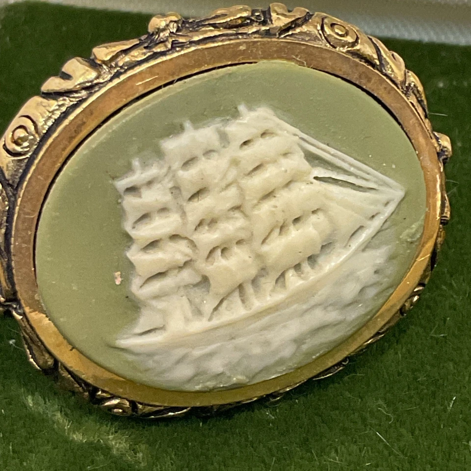 Пара запонок Dante Of Masterpiece Clipper Ship. Камень инколай. С чехлом. - Изображение 3 из 4