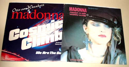MADONNA & Otto : COSMIC CLIMB  Lot of 2 x  12" Vinyl 45 Single Records (1986)