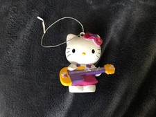 Hello Kitty Ornament Cat Holding Guitar Christmas Girl Decoration