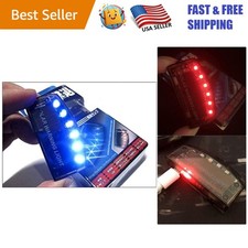 Vibration-Sensor Solar Car Anti-Theft Alarm with USB Charging - Blue GSPX D141