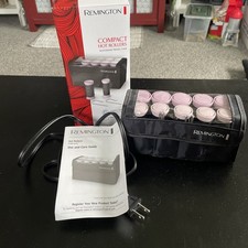 Remington Compact Ionic Ceramic Hot Rollers Travel Set 10 Hair Curlers W/Clips