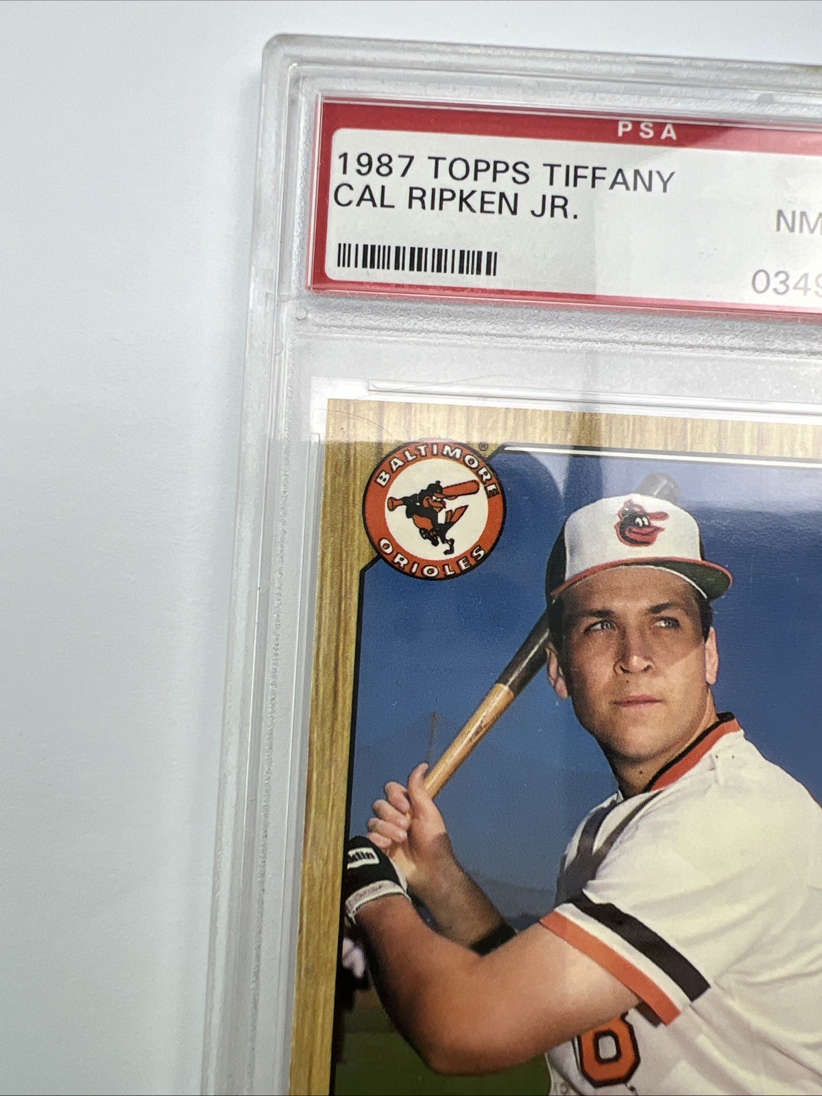 1987 Topps Tiffany #784 Cal Ripken Jr PSA 9 Baltimore Orioles HOF view 11