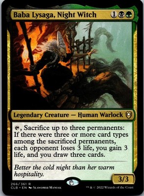 Baba Lysaga, Night Witch 266 Commander Legends: Battle for Baldur's Gate MTG NM