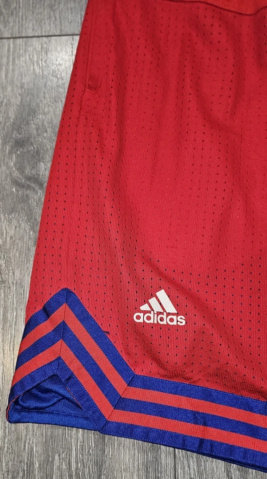 Adidas Los Angeles LA Clippers Shorts Red Men's Sz Small/Medium Embroidered Logo - Image 4 of 4