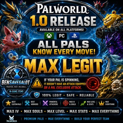 palworld pre-made godroll pals (pc/xbox/ps) - Image 1 of 3