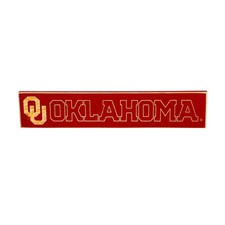 University of Oklahoma Engraved Wood Sign, 3.5" x 18"
