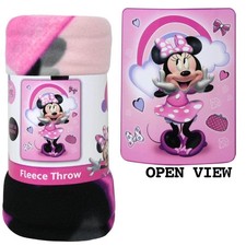 Blanket - Disney Minnie Mouse Pink Heart 45x60 Silk Touch Soft Throw NEW Girls