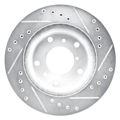 For Mazda 626 88-92 DFC Premium Drilled & Slotted Front Driver Side Brake Rotor