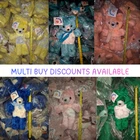 Job Lot Soft Toys 40 x VINTAGE TEDDY Bears 27cm New Tags UK MADE (ST50)