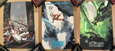 Star Wars Trilogy Set Jock Mondo Screen Print Poster New Hope Empire Jedi 3-Pack
