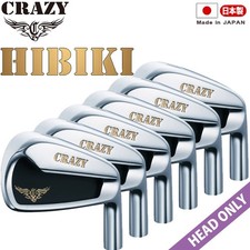 HEAD ONLY CRAZY HIBIKI Eisen Schlagk&ouml;pfe 6,7,8,9,PW,P/A Rechts Japan 2026 Silber
