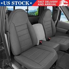 Truck Seat Covers Fits For Ford Ranger 1998-2003 6040 Bench Seat Dark Gray