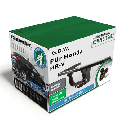 G.D.W. Anhängerkupplung starr & 7poliger ECS E-Satz für Honda HR-V 2014-2021 AHK