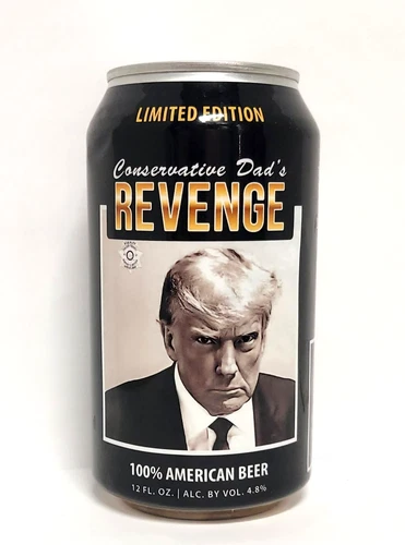 CONSERVATIVE DAD'S REVENGE - Florida Craft Beer Can - PRESIDENT DONALD J TRUMP