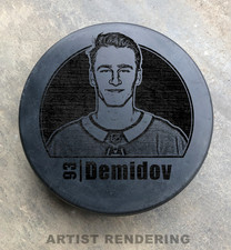 Montreal Canadiens NHL Custom Laser Engraved Hockey Pucks You Pick Player