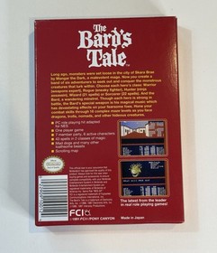 Bard's Tale (Nintendo NES, 1991) CIB Complete W Manual