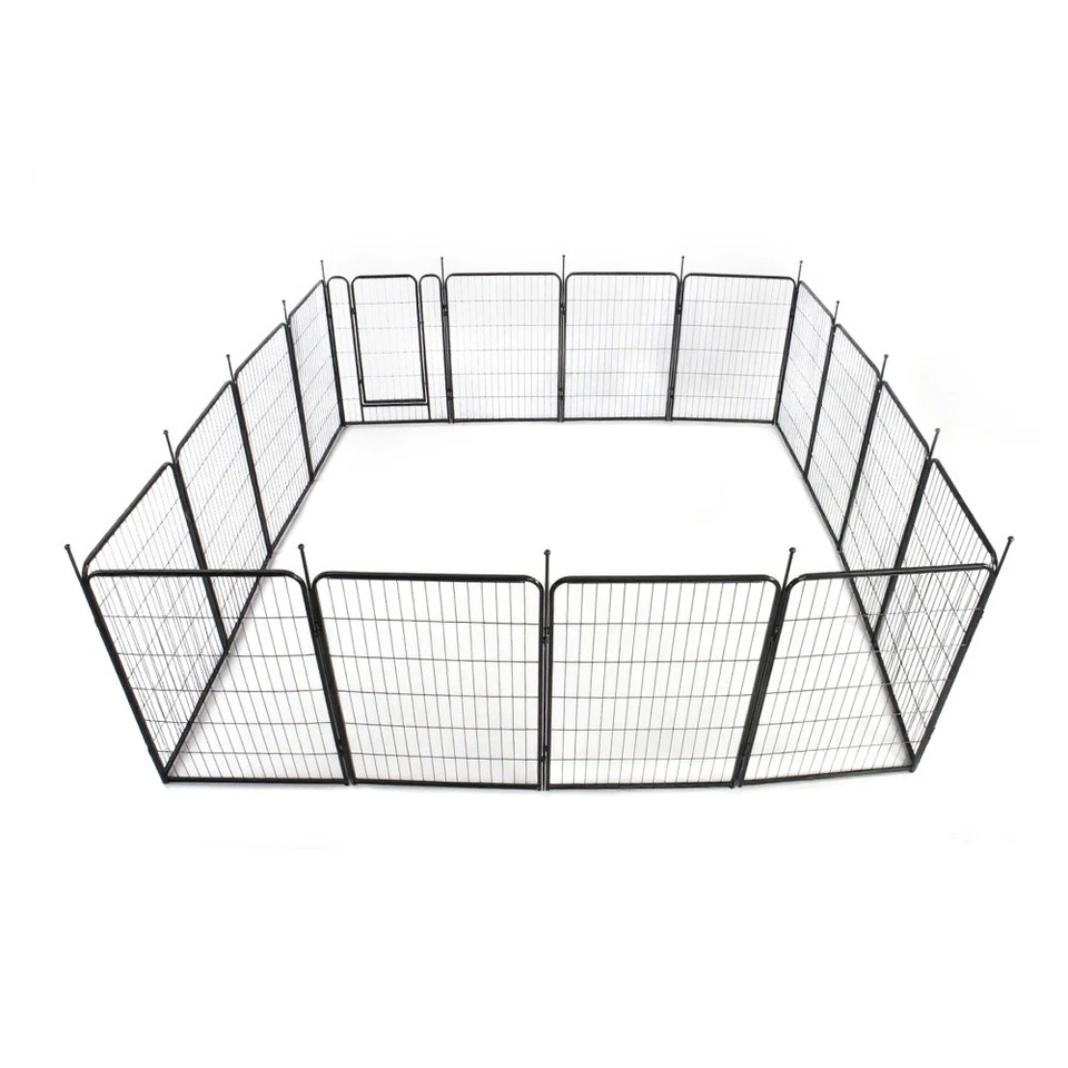 Parque infantil para perros 24"/32"/40" paneles 12/16/24/32 bolígrafo para perros valla para perreras exterior interior Foto 4 de 4