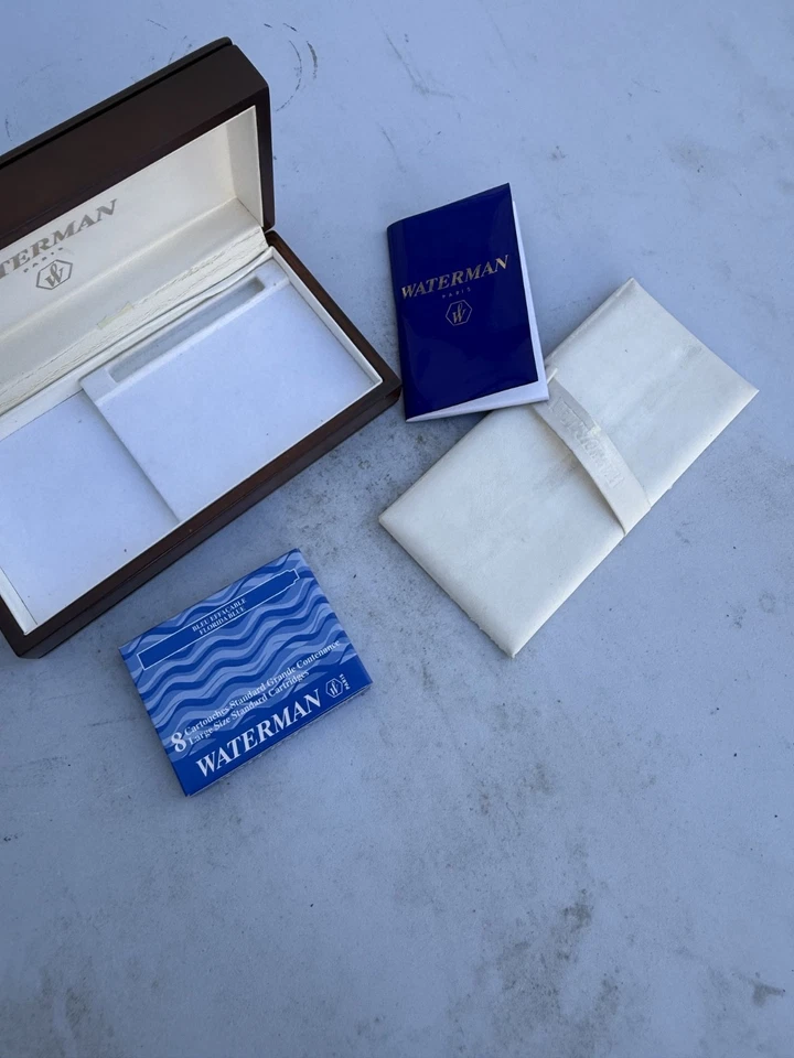 Waterman идеальный перьевая ручка деревянная коробка чернила и сертификат только b #2 - Изображение 4 из 4
