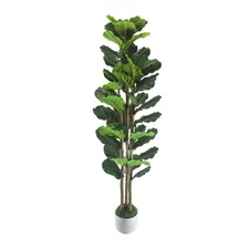 5FT Artificial Fiddle Leaf Fig Tree, Premium Fake Ficus Lyrata Plant in Decor...