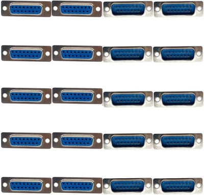 20PCS DB15 Male and Female Solder Type Connector, RS232 Serial 15 Pin D Sub Adap