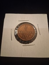 1851 A AUSTRIA 1/2 KREUZER VF