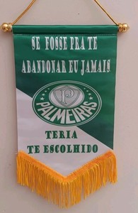Palmeiras Bandeira,  Penant , Flag , Wall Art Decoration, Brazil 