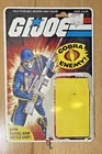 Vintage Hasbro GI Joe Cobra Infantry File Card Uncut Board ARAH