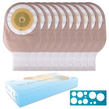 20 PCS Colostomy Bags One Piece Ostomy Bag Ostomy Supplies, Max 60mm Cut to F...