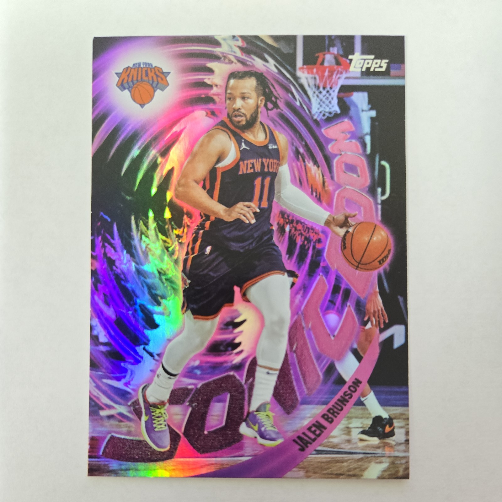 2025-26 Topps Jalen Brunson Sonic Boom SP Case Hit #SB-14 Knicks