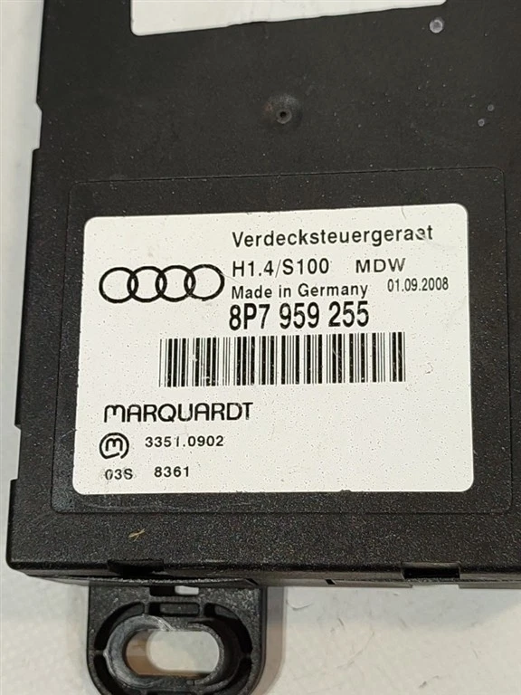 CENTRALINA CAPOTE PER AUDI A3 Cabriolet Serie (8P7) 8P7959255 BZB (08>13) - Immagine 2 di 4