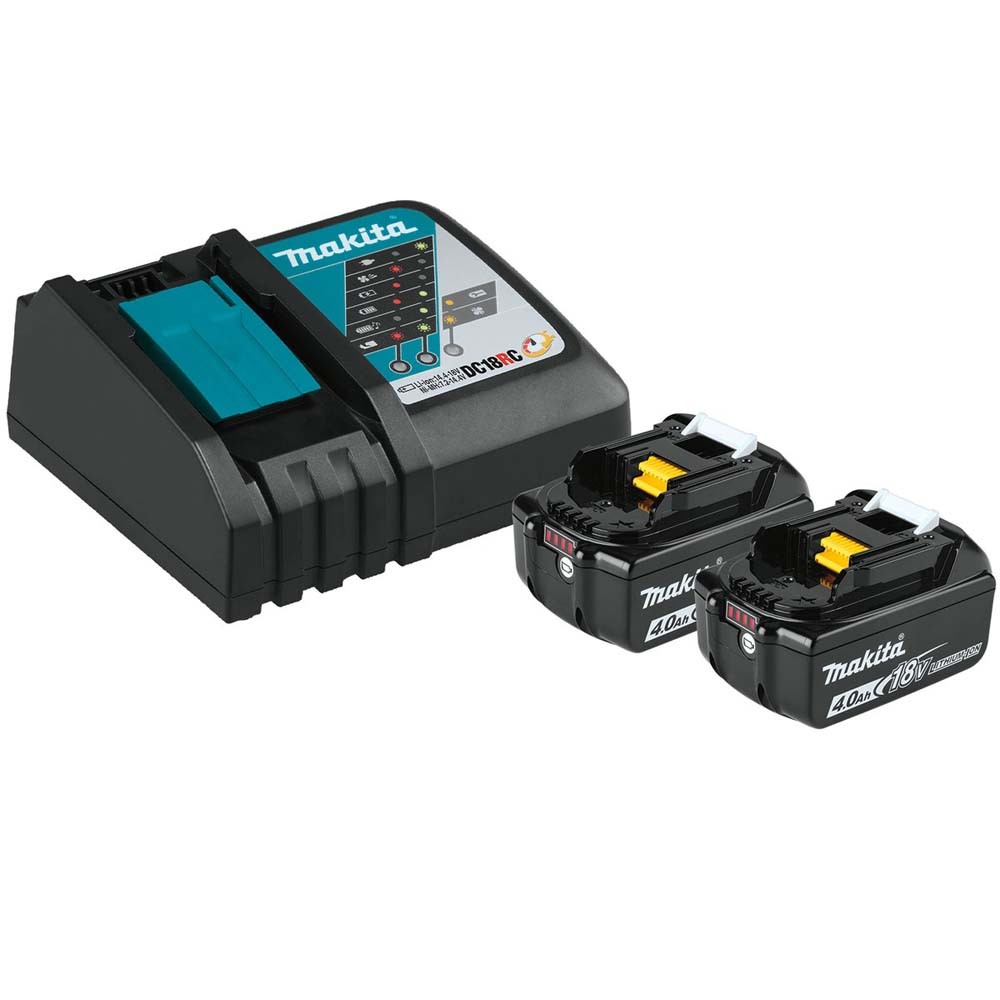 Makita BL1840BDC2X 18V LXT 4.0Ah Battery 2-Pack + Rapid Charger Kit