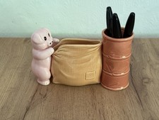 Vintage Pig, Sack & Barrel Pen/Desk Organiser Made In Japan