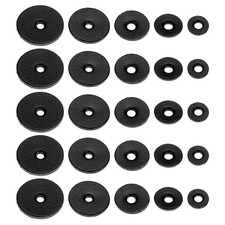 Leather Washers, 200pcs Leather Handle Washer Leather Spacer, Black