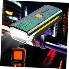 Bike Lights 3000 Lumens USB Rechargeable Bicycle Front Headlight and Orange