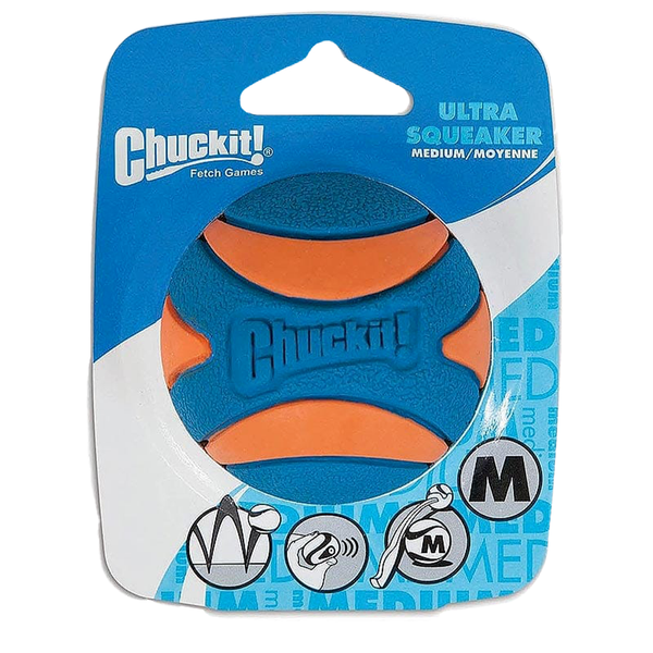 Chuckit! Ultra Squeaker Ball M (6 Cm) – Schwimmender Quietschball | Robust-image