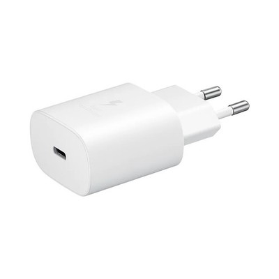 Samsung - EP-TA800NWE -NUR ADAPTER Quick Charger 3A - USB Typ C- 25W - Weiß BULK